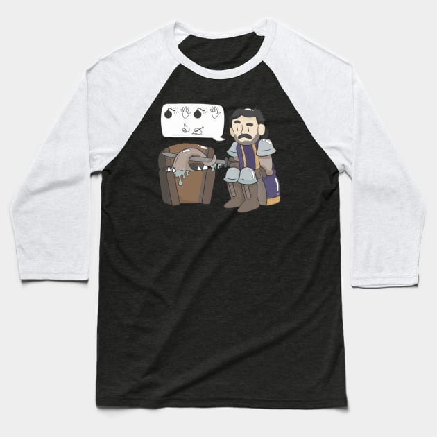 Mimic? (Wingdings Font) Baseball T-Shirt by Conquistastore